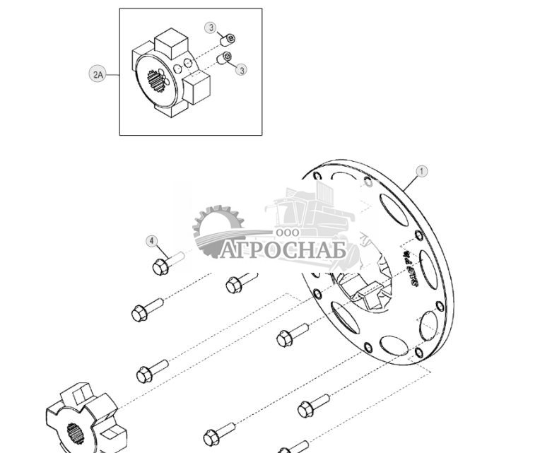 Муфта маховика (ручное управление) (193079 - ) - ST525537 157.jpg